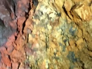 rock walls of the magma chamber